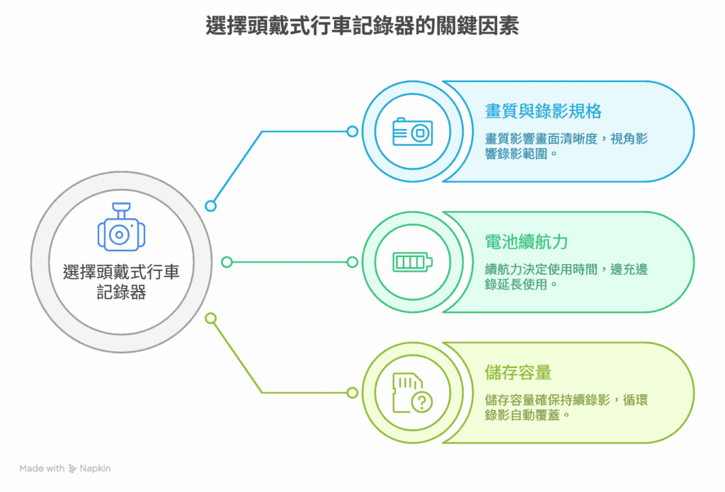 如何選擇適合的頭戴式行車記錄器